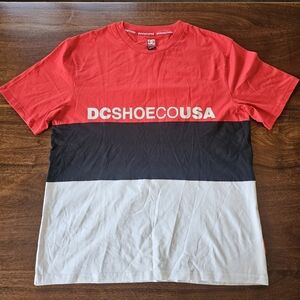 DC SHOES Glen Ferrie Red T-shirt Size XXL